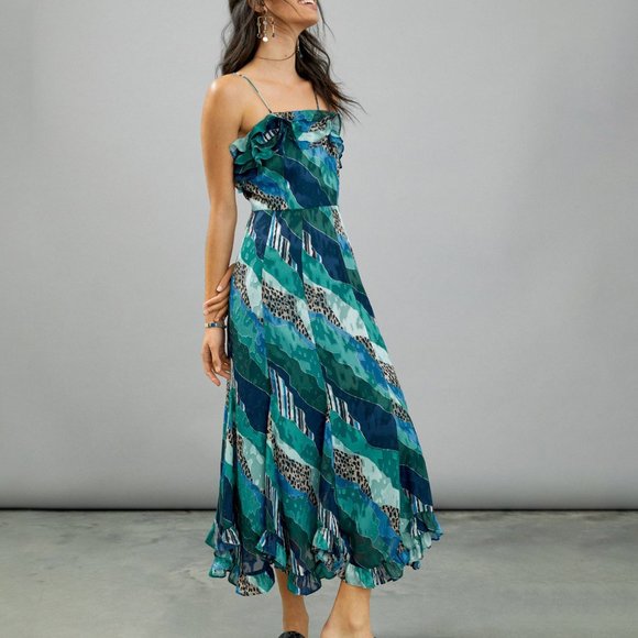 Anthropologie Dresses & Skirts - Anthropologie Ondine Ruffled Maxi Dress